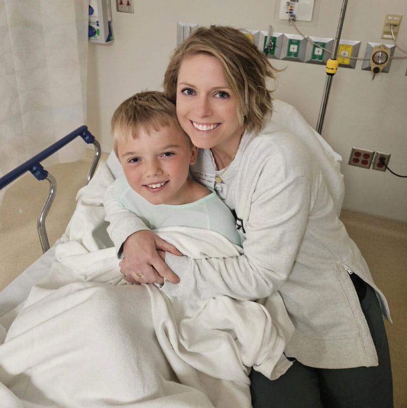 Always nurturing, Jamie Dawson eagerly helps other heart moms cope with the challenges of raising their heart warriors. (Photo courtesy of the Dawson family)